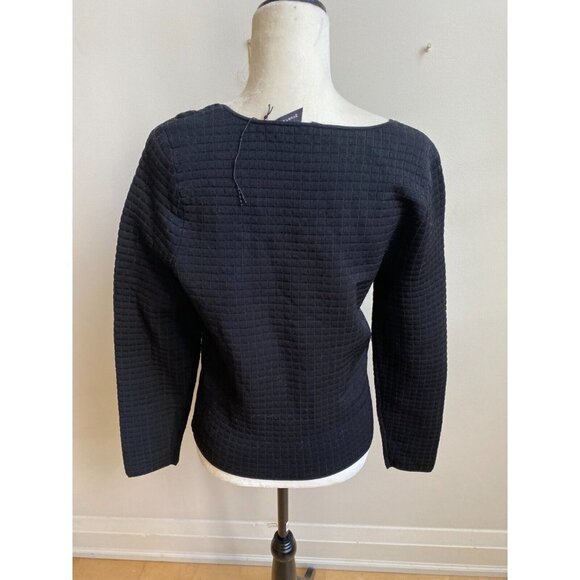 PROENZA Schouler Women Square Neck Quilted Sweater Sz XL White Label - Picture 4 of 10